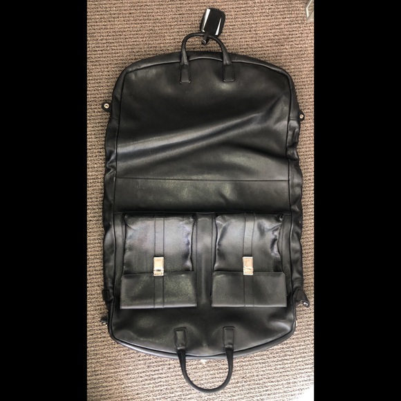 Vintage Gucci Leather Travel Suit bag Luggage - Picture 1 of 6
